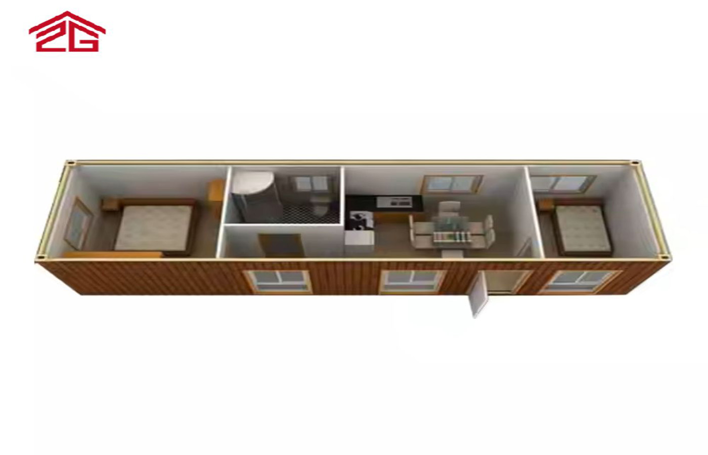 dormitório ou hotel provisório portátil personalizado fábrica da casa pré-fabricada de 40 pés dormitório ou hotel provisório portátil personalizado fábrica da casa pré-fabricada de 40 pés