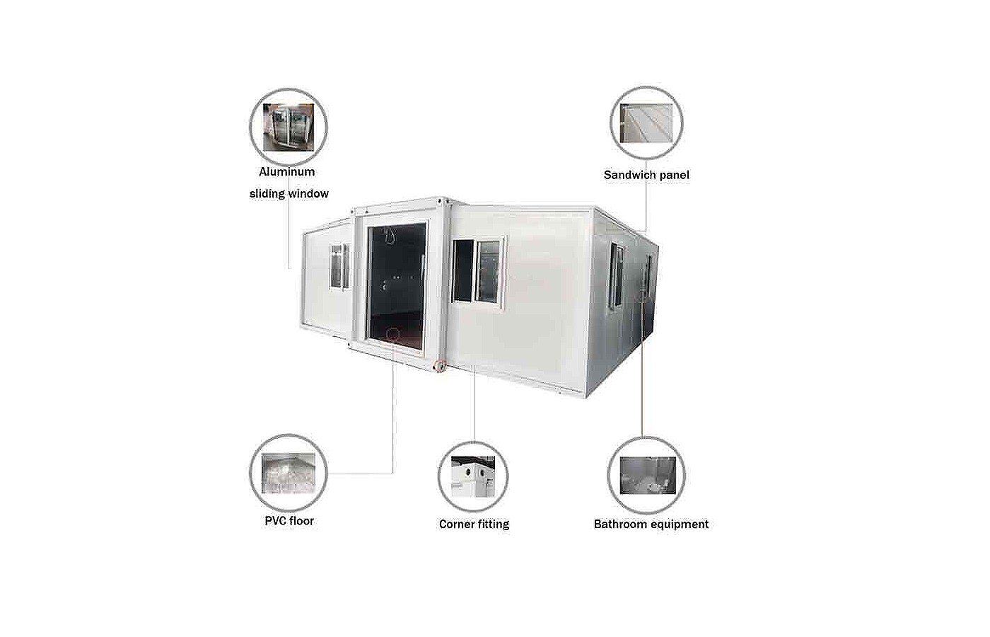 loja personalizada recipiente expansível moderno de 20 pés com janela do chão ao teto loja personalizada recipiente expansível moderno de 20 pés com janela do chão ao teto