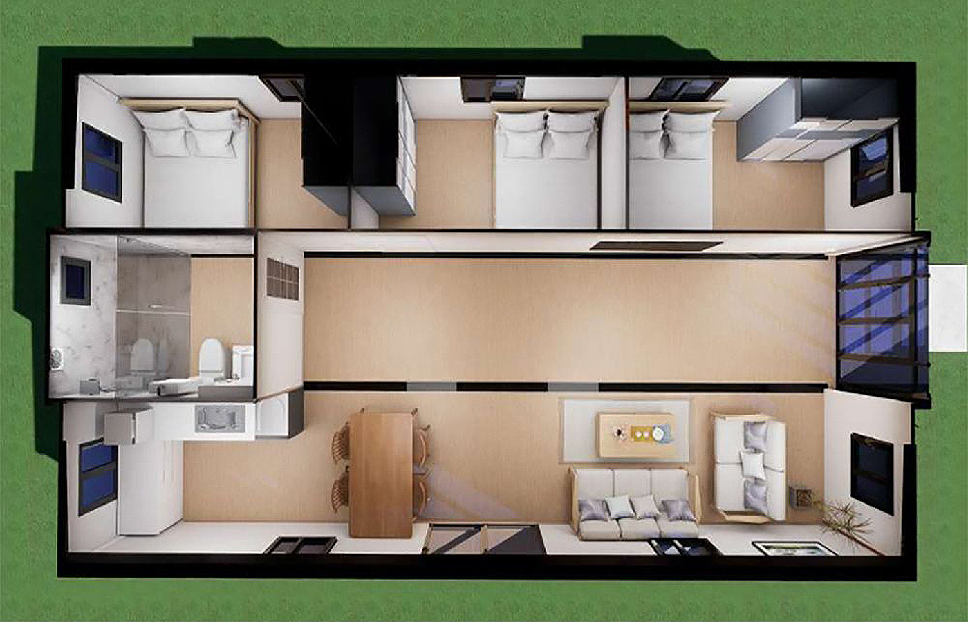 loja personalizada recipiente expansível moderno de 20 pés com janela do chão ao teto loja personalizada recipiente expansível moderno de 20 pés com janela do chão ao teto