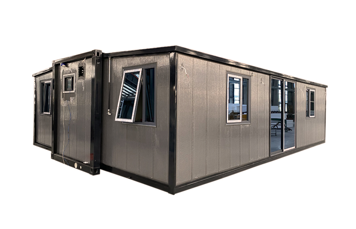 Recipiente expansível personalizado de 30 pés de luxo alto de 40 pés com placa de reforço externo de metal Recipiente expansível personalizado de 30 pés de luxo alto de 40 pés com placa de reforço externo de metal