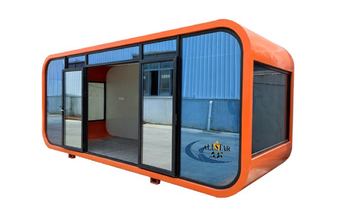 a casa luxuosa alta personalizada moderna da casa do recipiente de 20ft Apple reside diretamente em casa a casa luxuosa alta personalizada moderna da casa do recipiente de 20ft Apple reside diretamente em casa